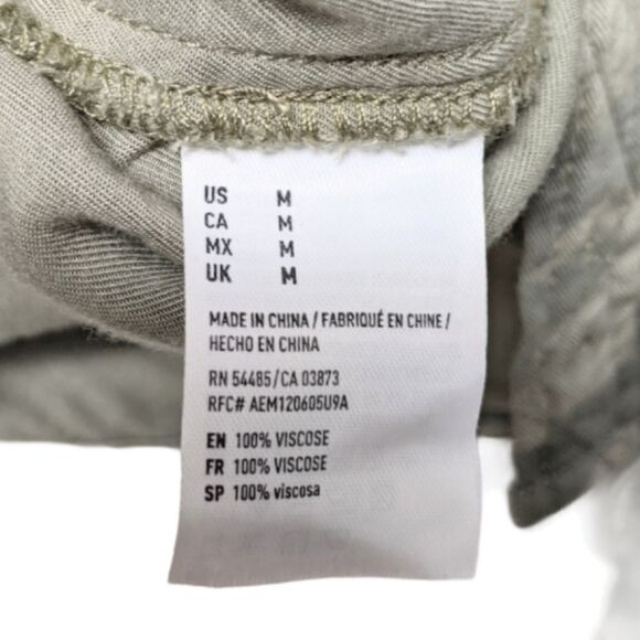 AMERICAN EAGLE Boyfriend Camo Button Up Shirt M - Picture 6 of 7